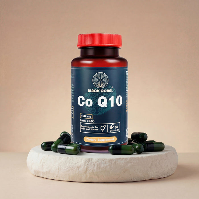 CoQ10 120mg Liquid Capsules - Black Coral