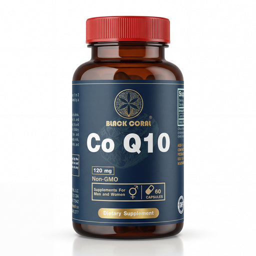 CoQ10 120mg Liquid Capsules - Black Coral