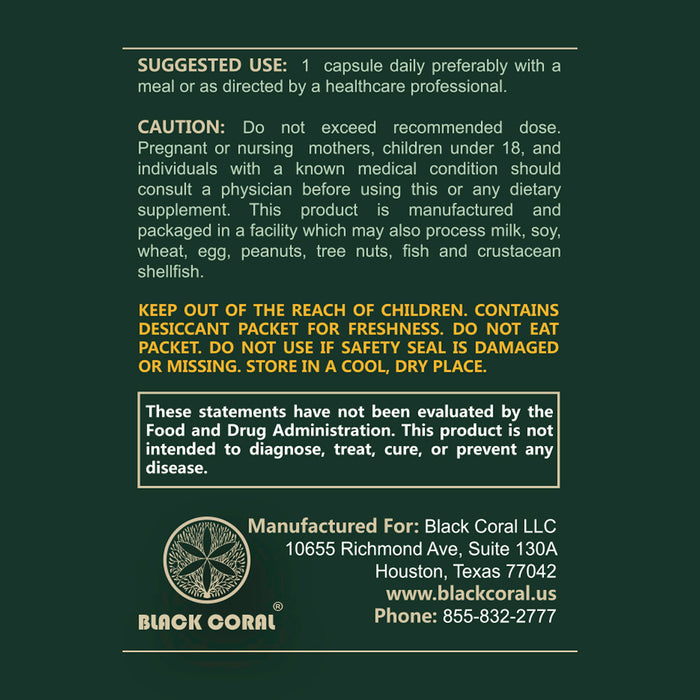 Tongkat Ali Capsules - Black Coral