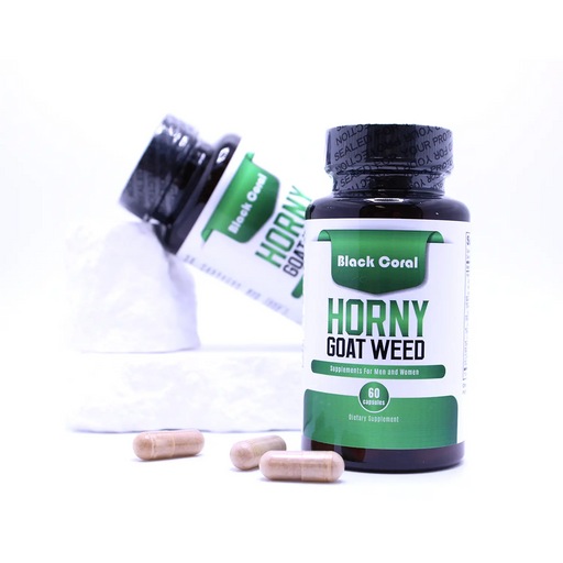 Horny Goat Weed herbal supplement multi-bottle pack – libido, vitality, and stamina support