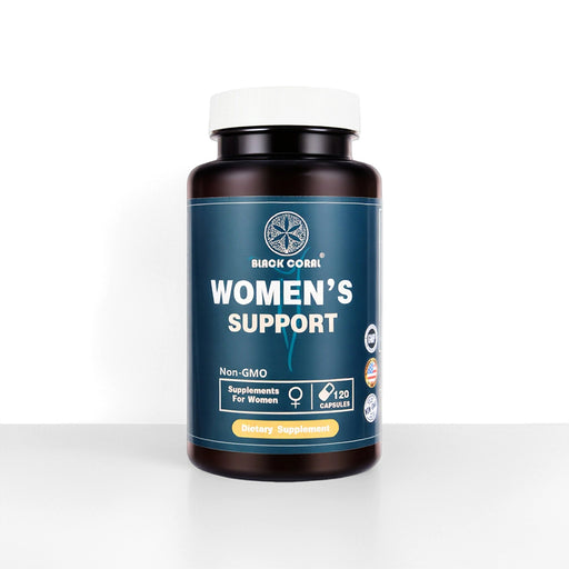 Women’s Support herbal dietary supplement capsules, non-GMO formula for daily wellness - Black Coral