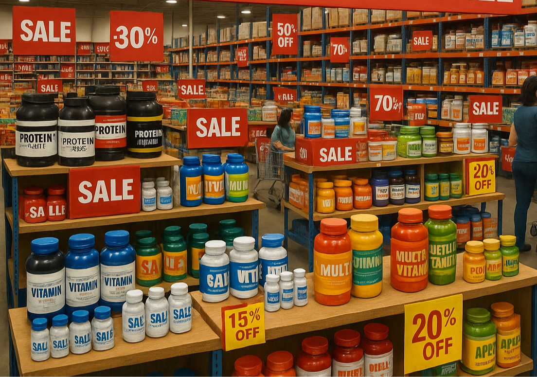 Warehouse Sale for health supplement