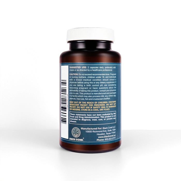 Suggested use, caution, and allergen information for Women’s Support women’s dietary supplement